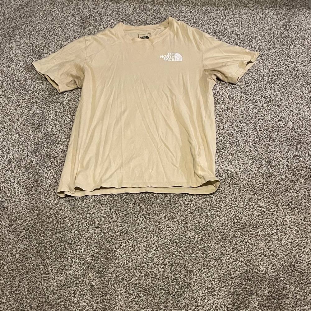 The North Face Men's Beige Short Sleeve Tee